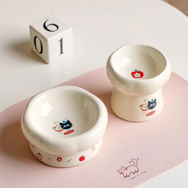 Керамическая миска для животных с высокими стенками и защитой от опрокидывания для защиты шеи, керамическая тарелка для лакомств для кошек и собак, зоотовары
Керамическая миска для животных с высокими стенками и защитой от опрокидывания для защиты шеи, керамическая тарелка для лакомств для кошек и собак, зоотовары