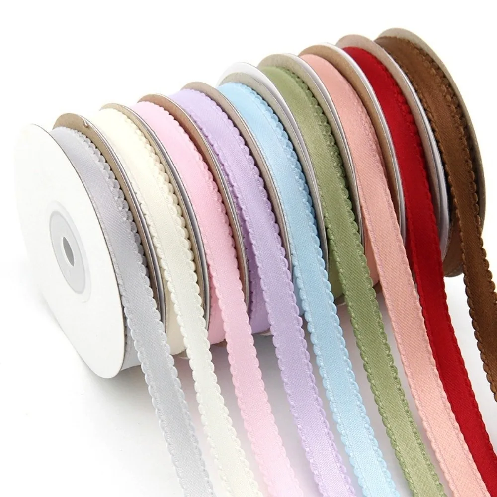 New DIY Craft Satin Ribbon Bubble Edge Solid Color Decorative Ribbon Easy to Cut Double Face Wavy Edge Ribbon Gift Packaging
New DIY Craft Satin Ribbon Bubble Edge Solid Color Decorative Ribbon Easy to Cut Double Face Wavy Edge Ribbon Gift Packaging