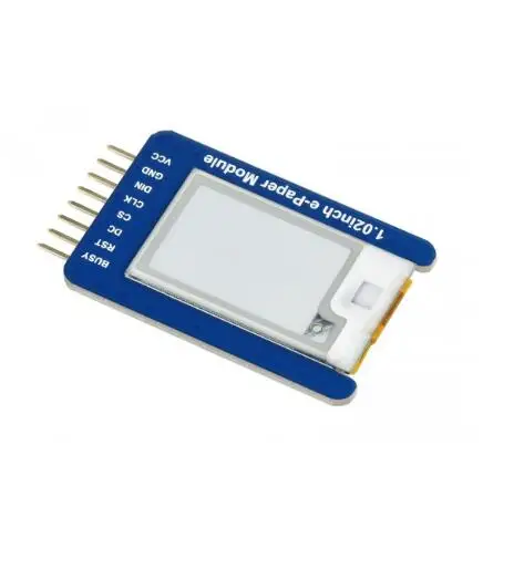 Waveshare 1,02 дюймовый модуль электронной бумаги, 128 × 80, дисплей e-Ink, черный/белый, двухцветный
Waveshare 1,02 дюймовый модуль электронной бумаги, 128 × 80, дисплей e-Ink, черный/белый, двухцветный