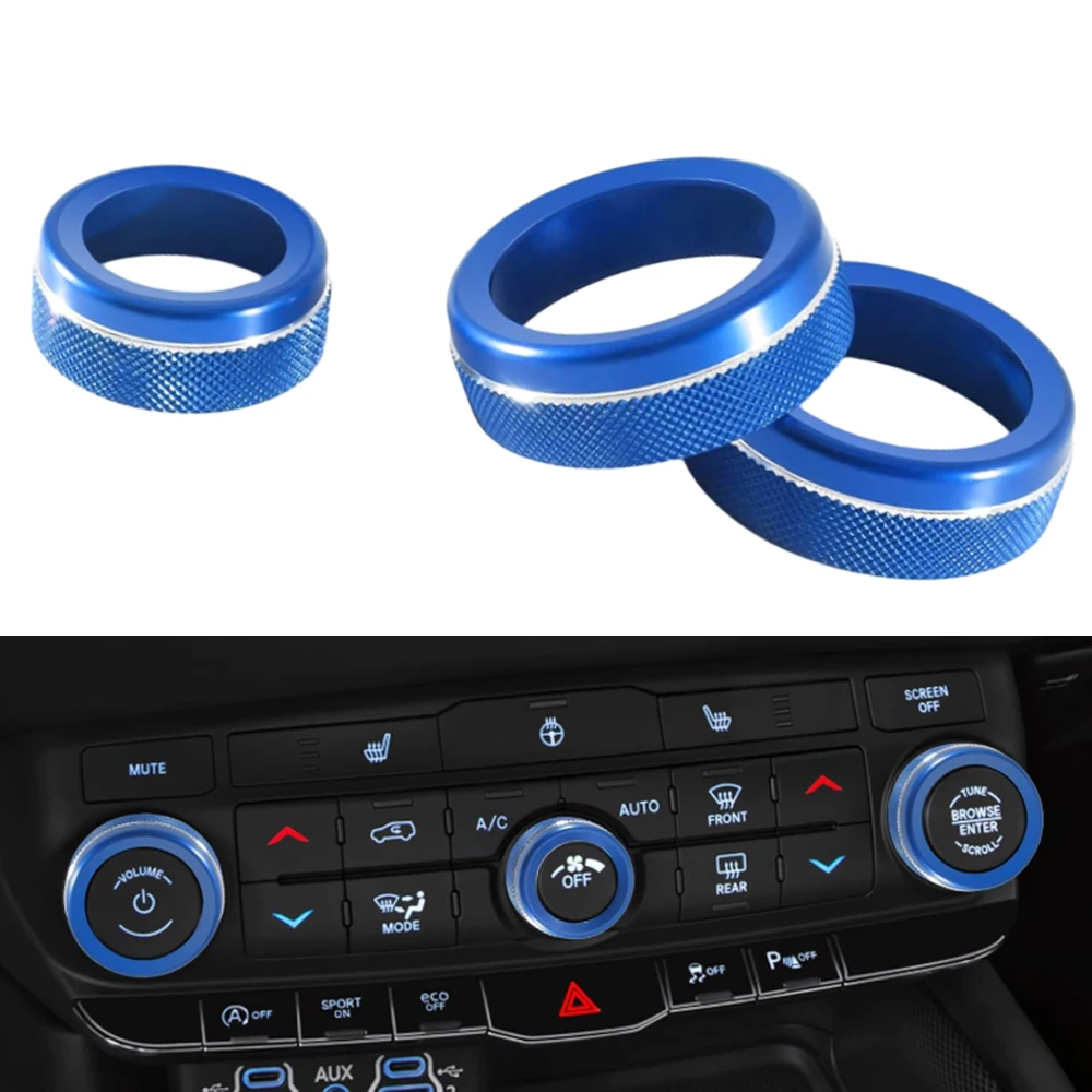 3PCS Air Conditioning Volume Radio Button Knob Cover for Dodge Durango 2021 2022 2023 2024
3PCS Air Conditioning Volume Radio Button Knob Cover for Dodge Durango 2021 2022 2023 2024