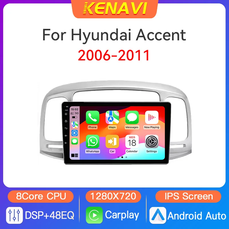 Car Stereo Radio Center Multimedia Video Player For Hyundai Accent 2006-2011 GPS Wireless Carplay Android Auto 2 Din Head Unit
Car Stereo Radio Center Multimedia Video Player For Hyundai Accent 2006-2011 GPS Wireless Carplay Android Auto 2 Din Head Unit