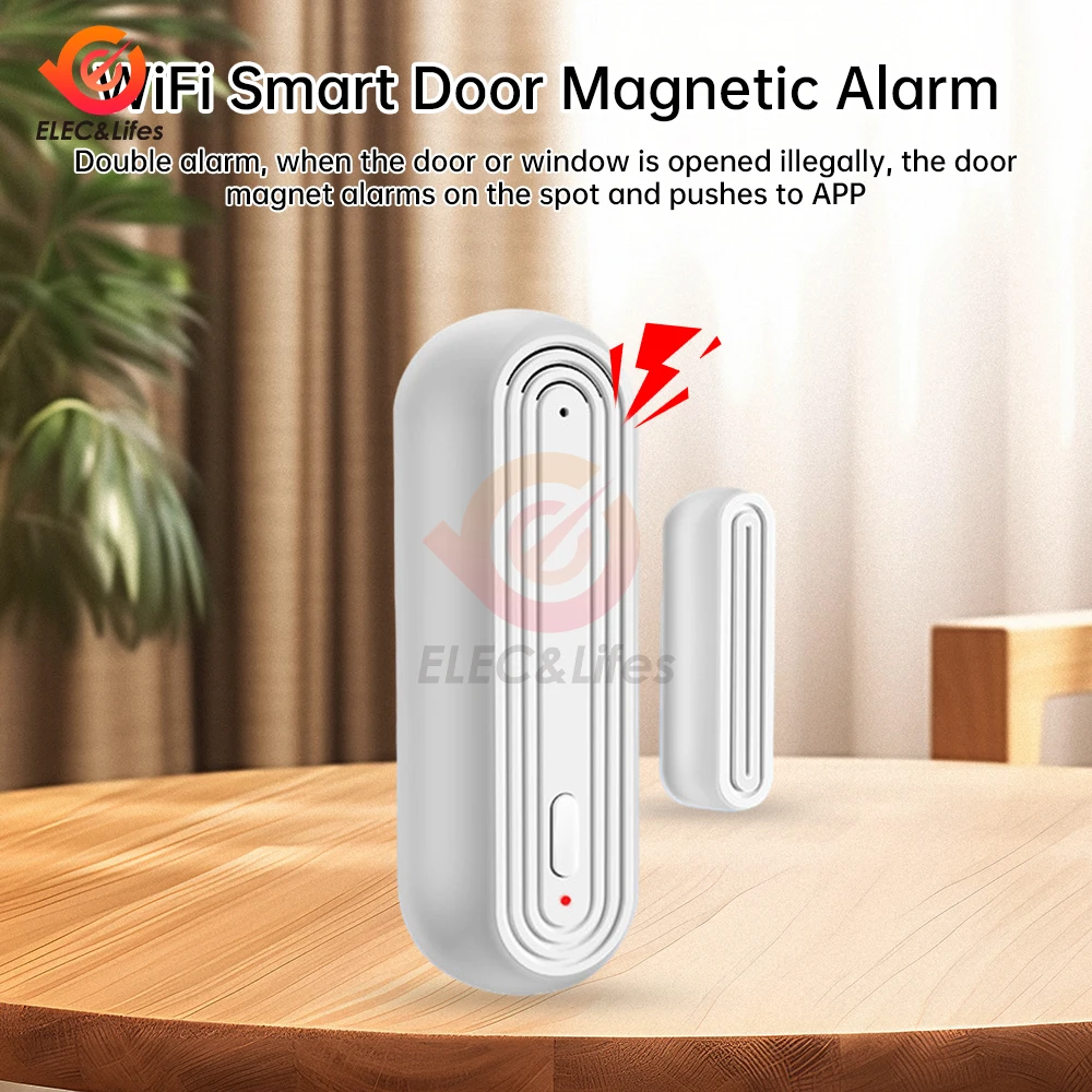 Tuya WiFi Door Sensor Contact Sensor Open Closed Detector Smart Home Alarm Security Protection Work with Aleax Smart Life
Tuya WiFi Door Sensor Contact Sensor Open Closed Detector Smart Home Alarm Security Protection Work with Aleax Smart Life
