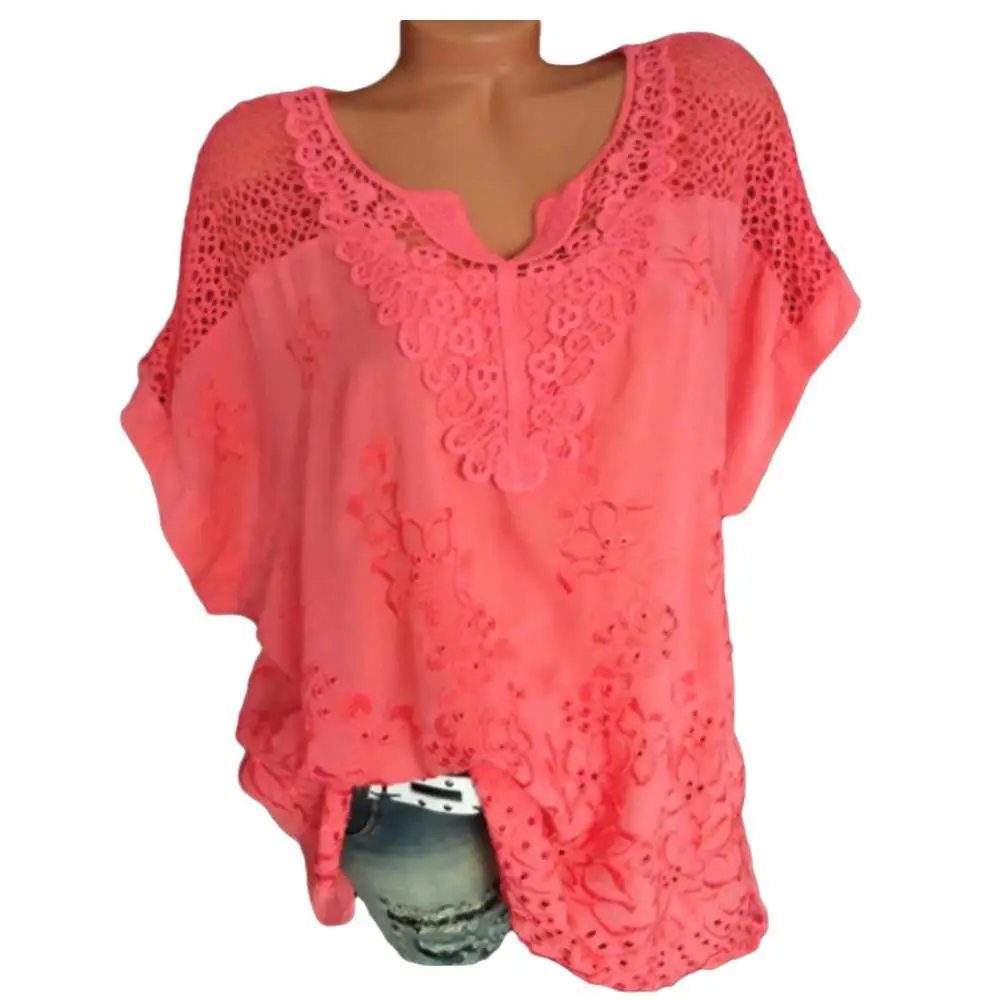 Lace Ruffles Women T-shirt Vintage V Neck Short Batwing Sleeve Floral Embroidery Hollow out Tee Shirt Women Summer T-shirt
Lace Ruffles Women T-shirt Vintage V Neck Short Batwing Sleeve Floral Embroidery Hollow out Tee Shirt Women Summer T-shirt
