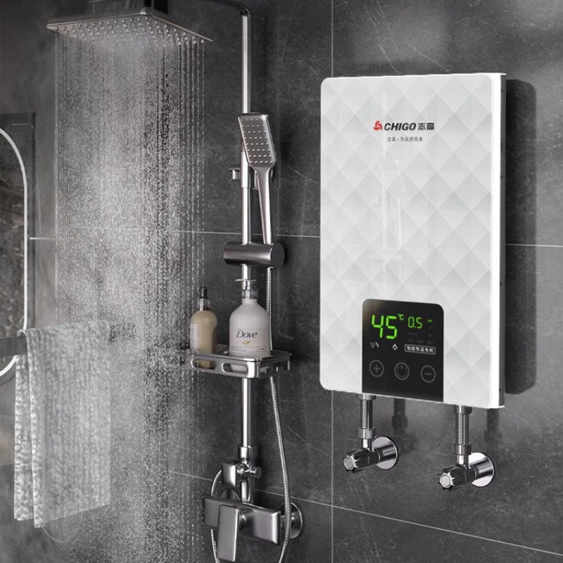 4173 Variable Frequency Instant Electric Water Heater Small Quick Heating Shower Water Heater For Home Bathroom & Kitchen
4173 Variable Frequency Instant Electric Water Heater Small Quick Heating Shower Water Heater For Home Bathroom & Kitchen
