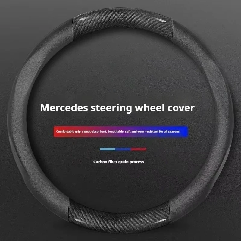 Car AntiSlip Carbon Fiber Leather Steering Wheel Cover For Mercedes-Benz A C E S V Class GLA GLC GLK Vito Sprinter SLK Viano CLA
Car AntiSlip Carbon Fiber Leather Steering Wheel Cover For Mercedes-Benz A C E S V Class GLA GLC GLK Vito Sprinter SLK Viano CLA