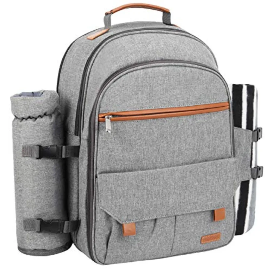 Picnic Backpack for Set Pack with Insulated Waterproof Pouch for Family Outdoor Camping
Picnic Backpack for Set Pack with Insulated Waterproof Pouch for Family Outdoor Camping