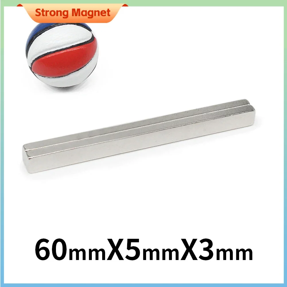 5/10/20/50PCS 60x5x3mm Strip Block Strong Powerful Magnets Sheet N35 Rectangular Rare Earth Neodymium Magnet
5/10/20/50PCS 60x5x3mm Strip Block Strong Powerful Magnets Sheet N35 Rectangular Rare Earth Neodymium Magnet