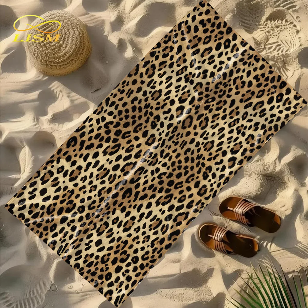 1pc Leopard Print Beach Towel-Oversized, Absorbent Microfiber, Quick Dry, Ideal for Travel, Swimming, Surfing Bath Towel
1pc Leopard Print Beach Towel-Oversized, Absorbent Microfiber, Quick Dry, Ideal for Travel, Swimming, Surfing Bath Towel