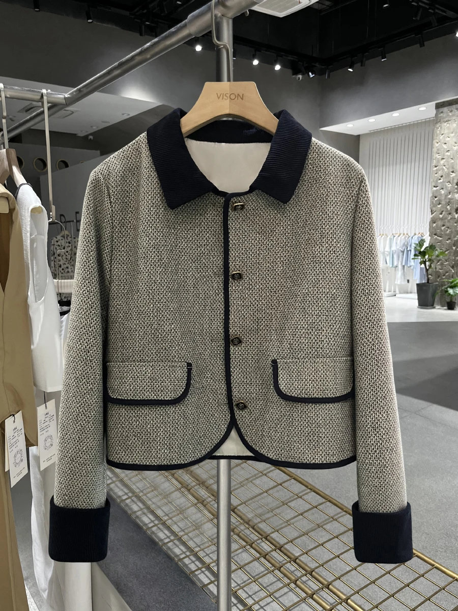 Slimming ey White ort Suit Jaet Women's Faion Outerwear Briti Sle Commute Wind Regular Sve Long Sve
Slimming ey White ort Suit Jaet Women's Faion Outerwear Briti Sle Commute Wind Regular Sve Long Sve