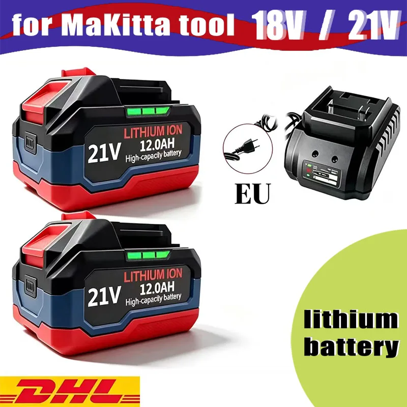 For Makita 18V-21V For Makita Tool Lithium Battery 6.0ah 9.0ah 12.0ah Fast Charging Safety Certified for Electric Drill/Driver
For Makita 18V-21V For Makita Tool Lithium Battery 6.0ah 9.0ah 12.0ah Fast Charging Safety Certified for Electric Drill/Driver