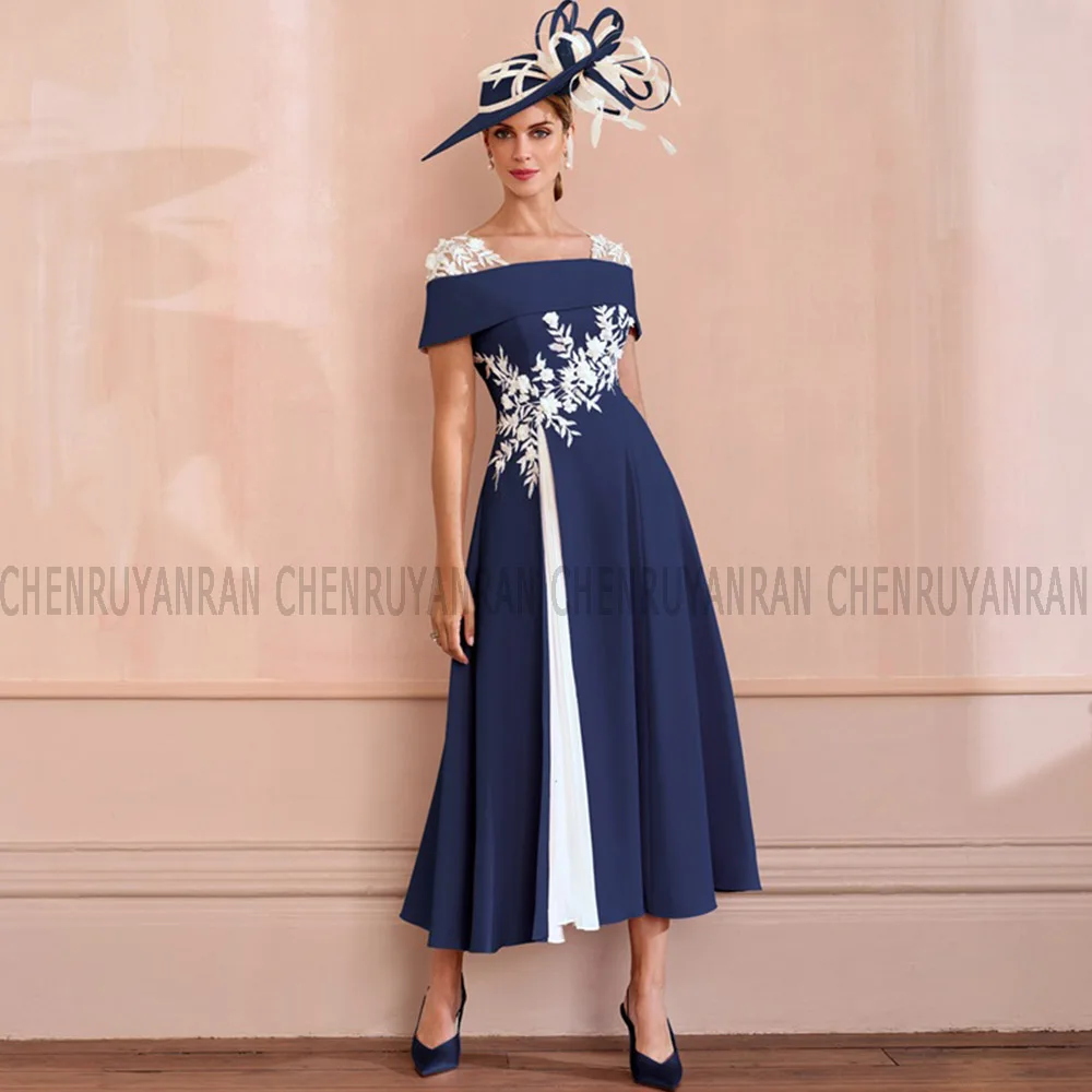 White Lace Women's Wedding Party Attire Midi Mother Of The Bride Dresses 2026 A-line Satin Wedding Guest Dresses Customized
White Lace Women's Wedding Party Attire Midi Mother Of The Bride Dresses 2026 A-line Satin Wedding Guest Dresses Customized