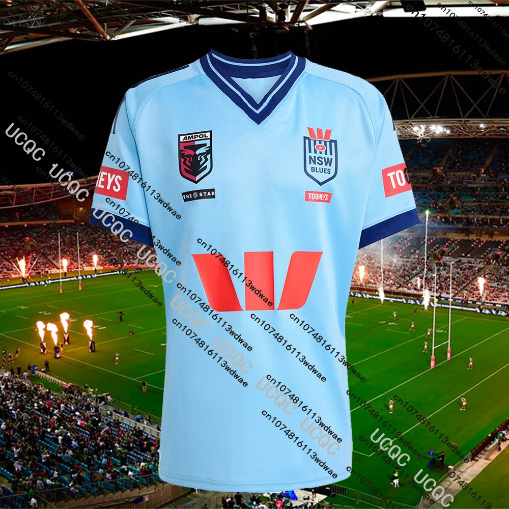 25/26 Последние летние австралийские регби NSW Blues Спортивный трикотаж Быстросохнущий поезд Регби Мужские дышащие футболки Джерси Motor
25/26 Последние летние австралийские регби NSW Blues Спортивный трикотаж Быстросохнущий поезд Регби Мужские дышащие футболки Джерси Motor