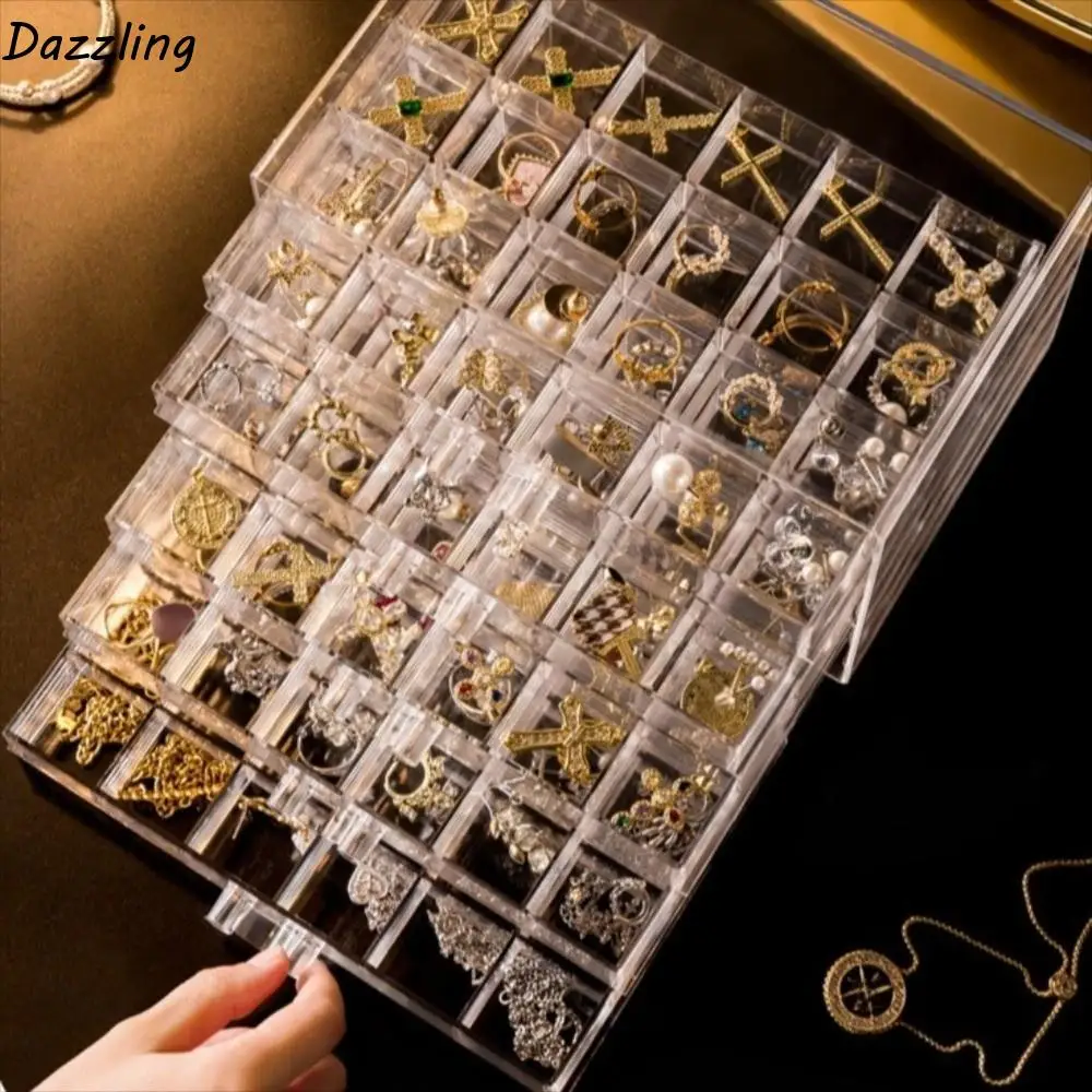 120 Grids Jewelry Storage Box Plastic Drawer Style Nail Art Storage Box Compartment Earring Transparent Organizer Box Bathroom
120 Grids Jewelry Storage Box Plastic Drawer Style Nail Art Storage Box Compartment Earring Transparent Organizer Box Bathroom