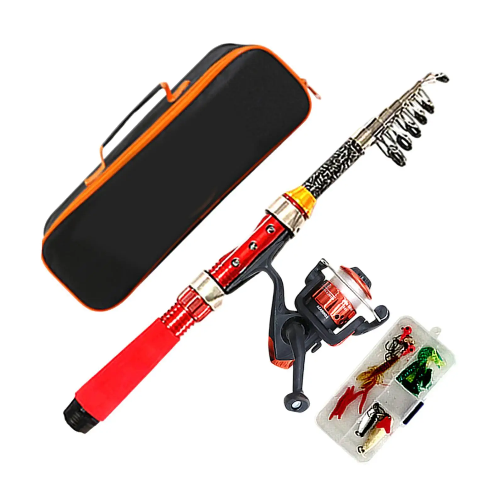 Kids Telescopic Fishing Rod Reel Combo Lightweight Beginner Pole Set with Lures for Outdoor Freshwater Use
Kids Telescopic Fishing Rod Reel Combo Lightweight Beginner Pole Set with Lures for Outdoor Freshwater Use