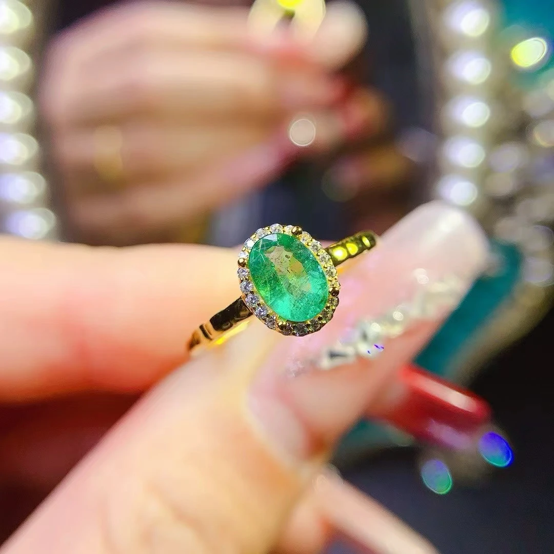 KJJEAXCMY Fine Jewelry S925 Pure Silver Exquisite Inlaid Natural Emerald Women's Ring High Clarity Gems Support Testing
KJJEAXCMY Fine Jewelry S925 Pure Silver Exquisite Inlaid Natural Emerald Women's Ring High Clarity Gems Support Testing