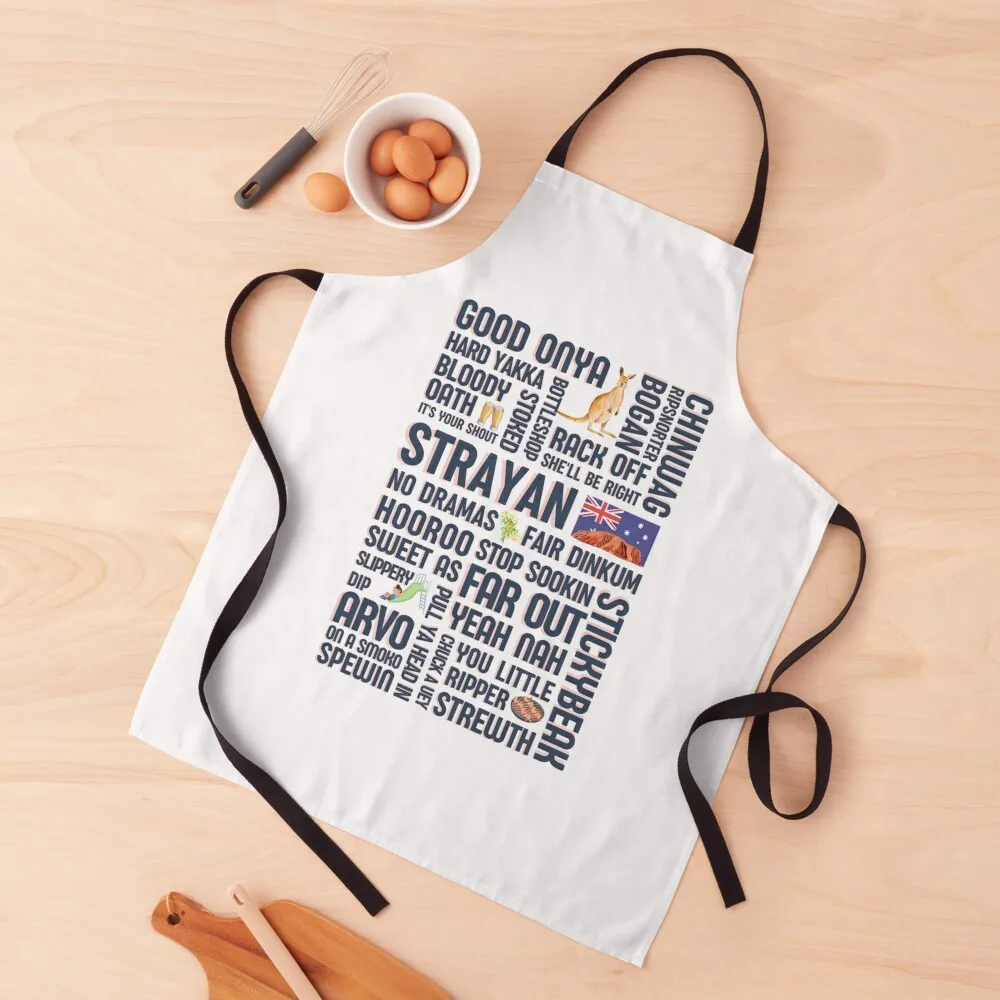 Australia slang - Strayan - Fair dinkum - Aussie sayings Apron Kitchen Chef Home Cleaning chef costume Apron
Australia slang - Strayan - Fair dinkum - Aussie sayings Apron Kitchen Chef Home Cleaning chef costume Apron