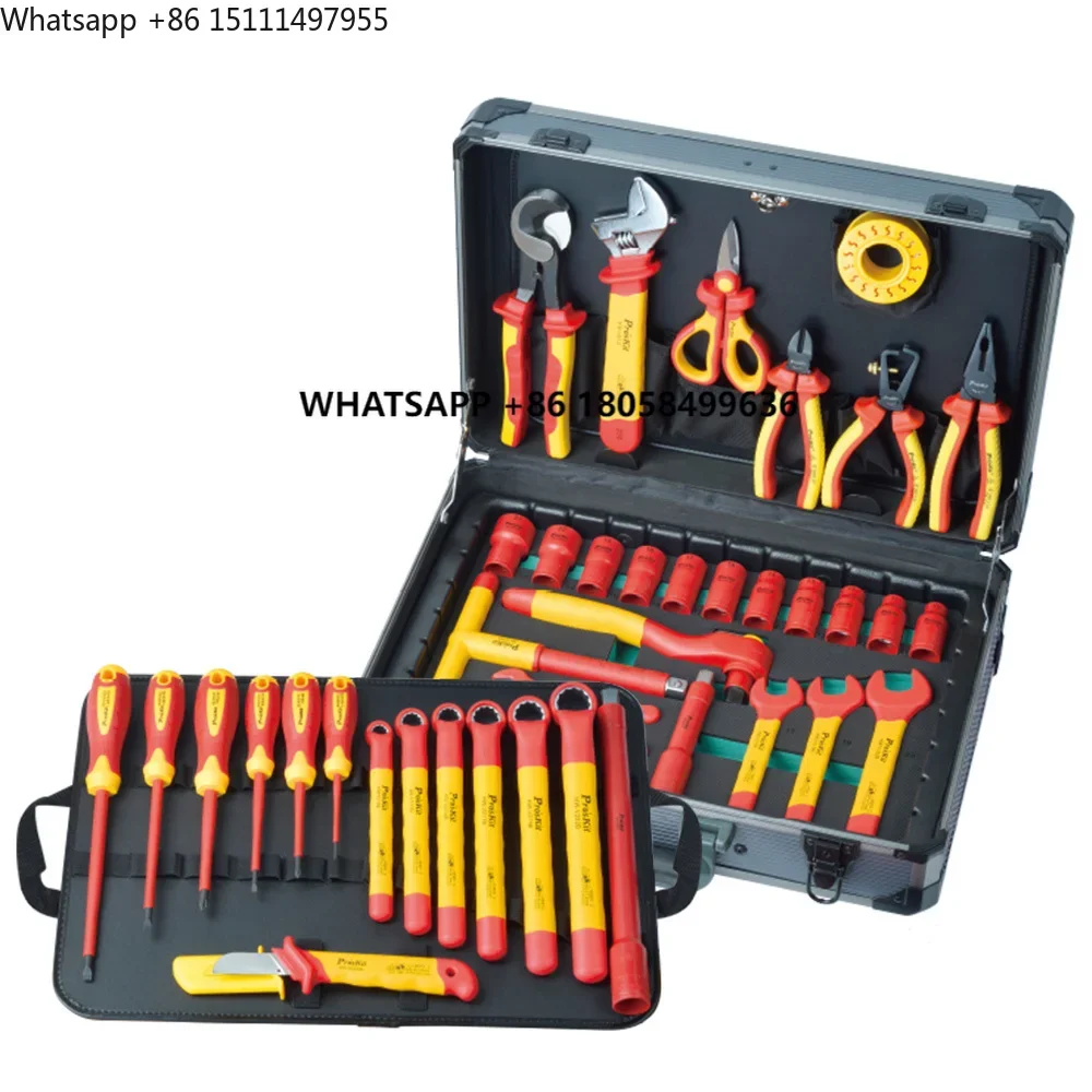 1KV Insulation Tool Kit PK-2836M for Installation Maintenance of Electrical Installations for Energy Chemical Electric Vehicles
1KV Insulation Tool Kit PK-2836M for Installation Maintenance of Electrical Installations for Energy Chemical Electric Vehicles