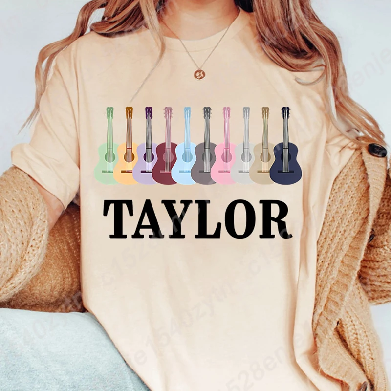 Guitar & Letter Print Summer Casual T-shirt Women Oversized T-shirts Crew Neck Short-sleeved Tshirt Fashion Ladies Tops
Guitar & Letter Print Summer Casual T-shirt Women Oversized T-shirts Crew Neck Short-sleeved Tshirt Fashion Ladies Tops