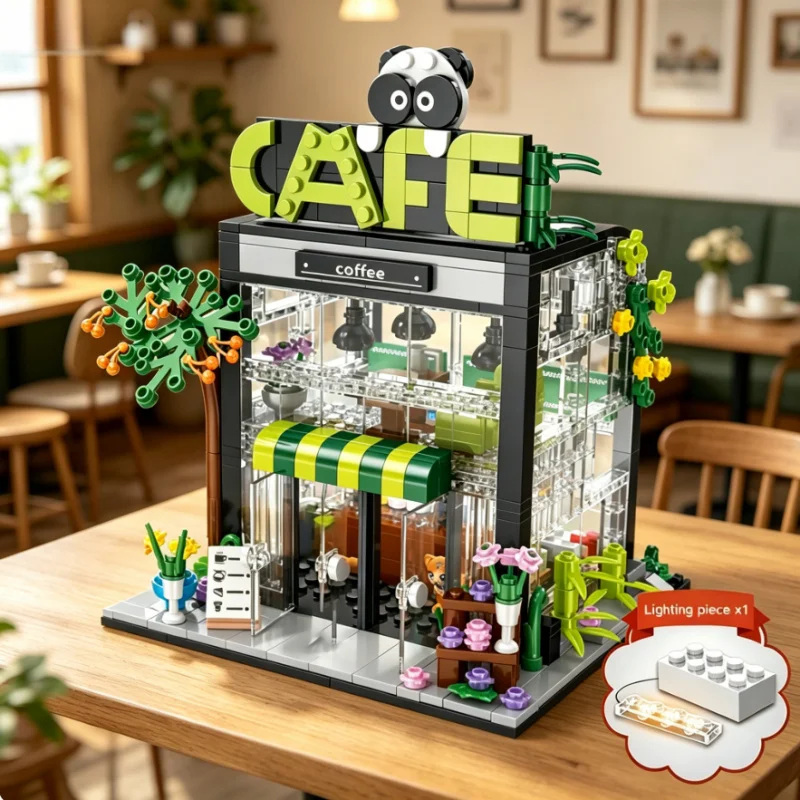 Creative Street View Coffee Shop Flower Building Bricks Model DIY Blocks Home Decoration Ornament Desktop Art Decor Collection
Creative Street View Coffee Shop Flower Building Bricks Model DIY Blocks Home Decoration Ornament Desktop Art Decor Collection