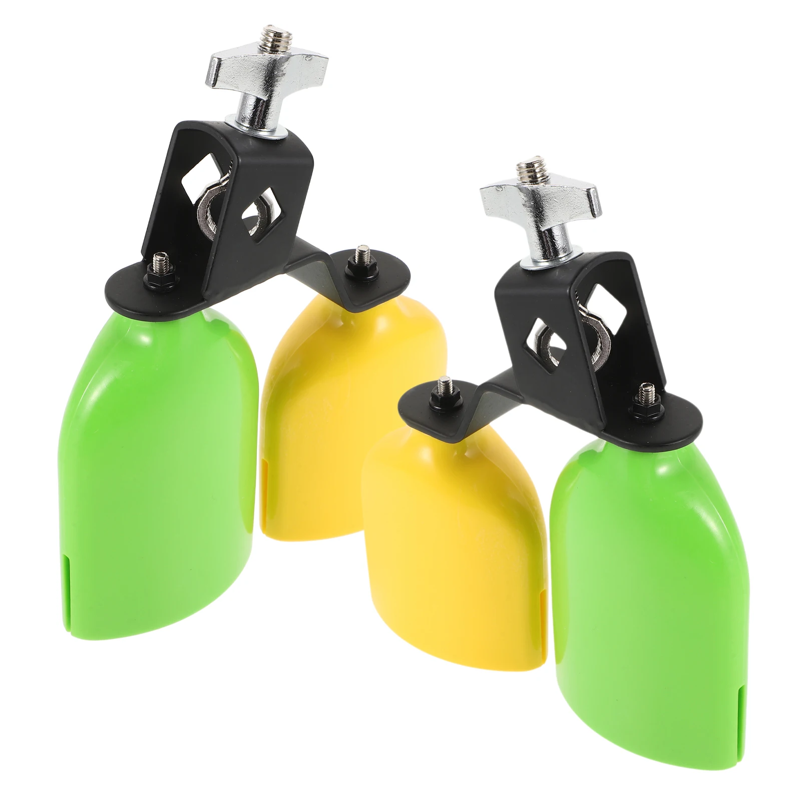 Plastic Cowbells Wood Fish Bells High Low Pitch Green Yellow Kids Drums Musical Percussion Instruments Dance Shows Festive
Plastic Cowbells Wood Fish Bells High Low Pitch Green Yellow Kids Drums Musical Percussion Instruments Dance Shows Festive