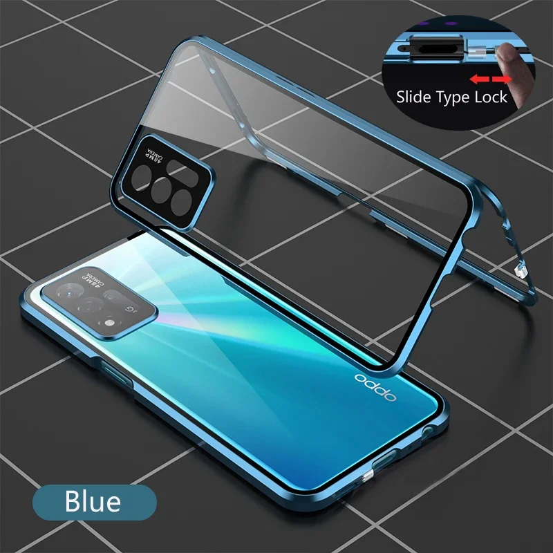 For OPPO F31 F23 F27 F33 Pro Plus 5G Double Side Tempered Glass Snap Lock Phone Case Lens Protection Cover Metal Magnetic Cases
For OPPO F31 F23 F27 F33 Pro Plus 5G Double Side Tempered Glass Snap Lock Phone Case Lens Protection Cover Metal Magnetic Cases