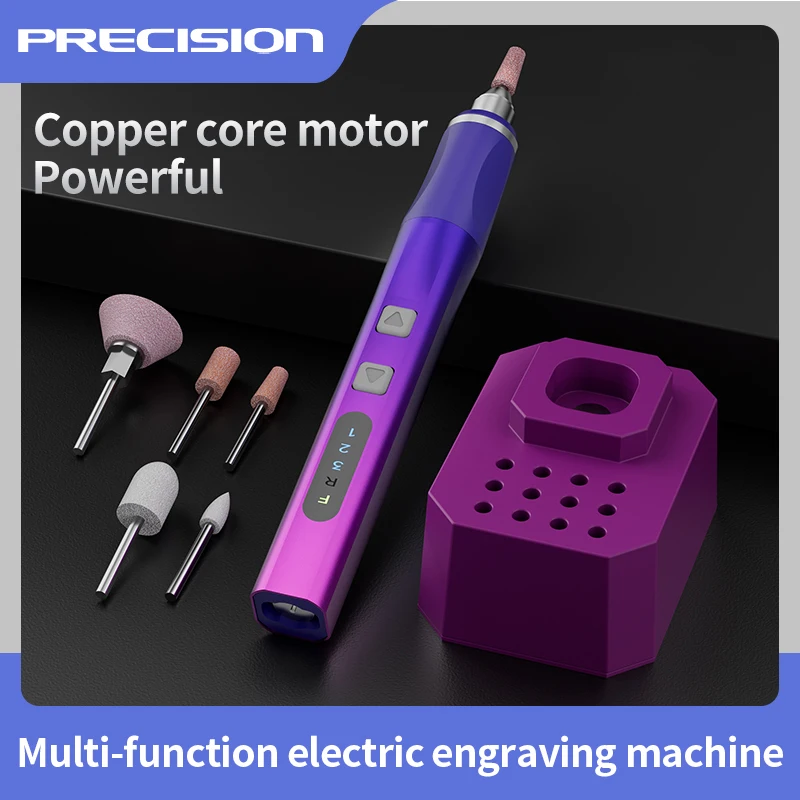 Electric Engraving Pen Mini Grinder with Battery Cordless Micro Rotary Tools Drill for wood stone
Electric Engraving Pen Mini Grinder with Battery Cordless Micro Rotary Tools Drill for wood stone