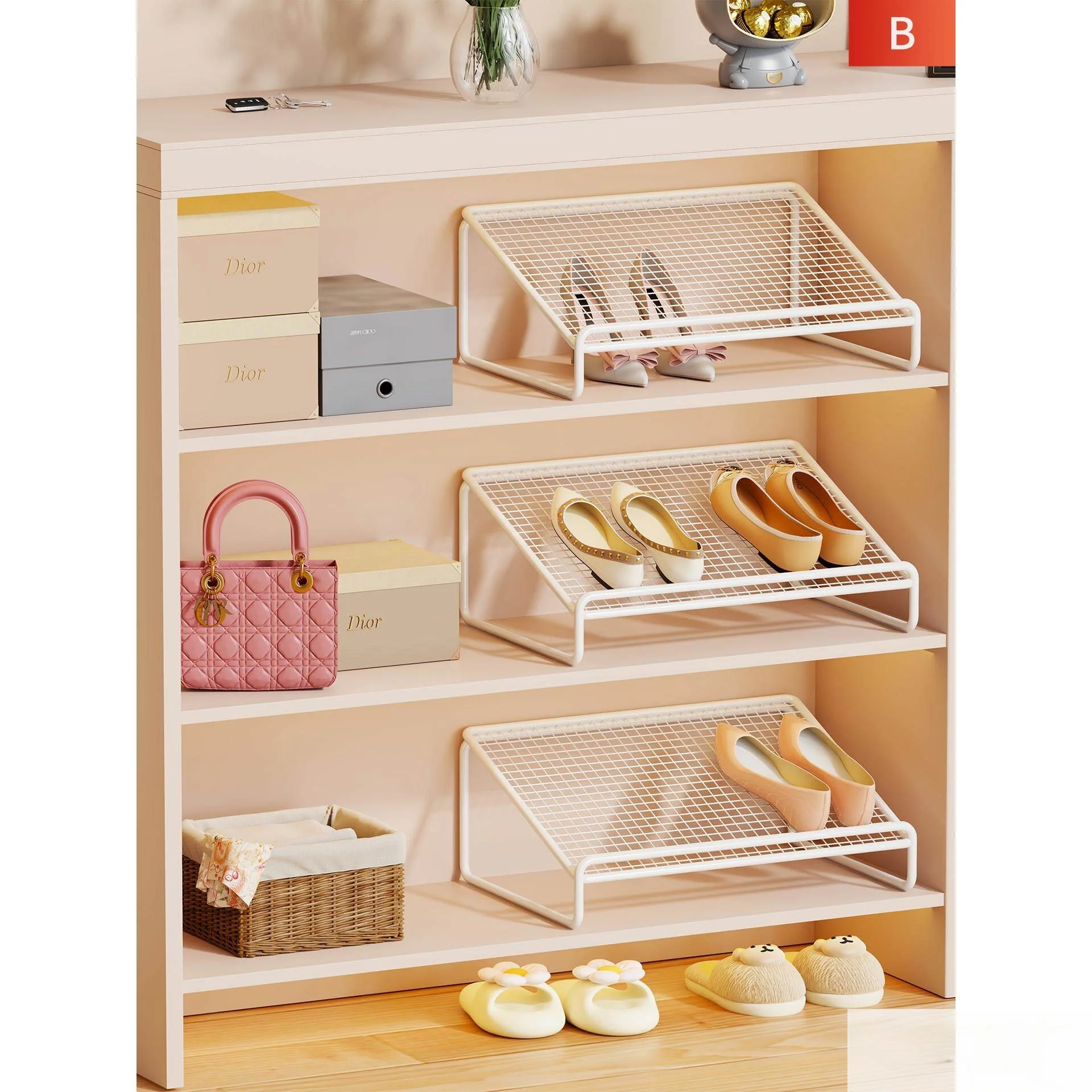 Inclined Shoe Rack Dividers Storage Organizer Cabinet Inner Shoe Supports Home Dormitory Shoe Shelf Beautisky Middle-aged Style
Inclined Shoe Rack Dividers Storage Organizer Cabinet Inner Shoe Supports Home Dormitory Shoe Shelf Beautisky Middle-aged Style