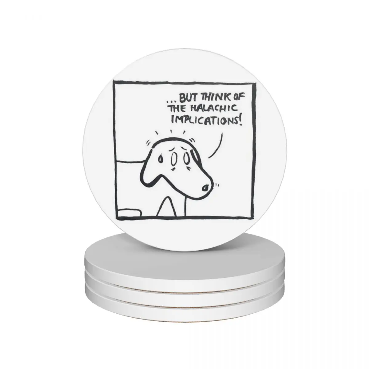 But think of the Halachic implications! Ceramic Coasters (Set of 4) tea cup holders cup pads coffee cup holder Coasters
But think of the Halachic implications! Ceramic Coasters (Set of 4) tea cup holders cup pads coffee cup holder Coasters