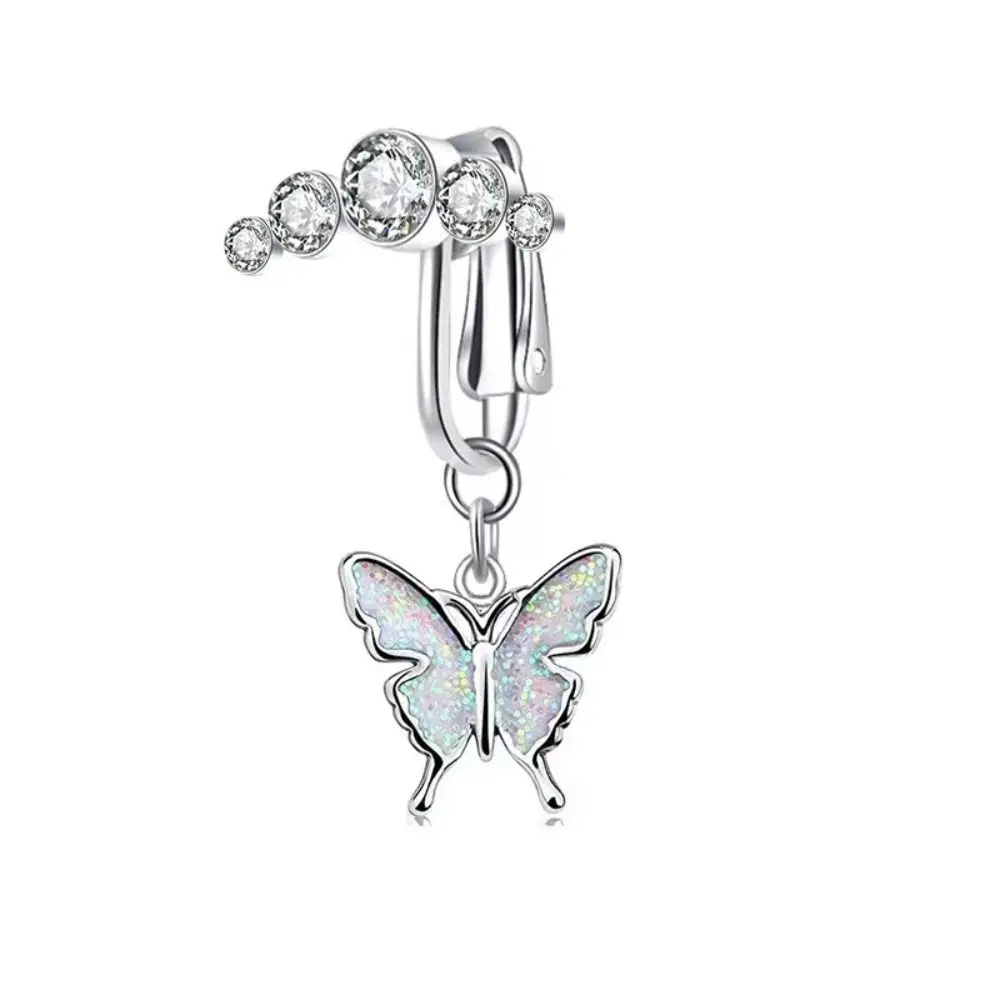 Lovely Rhinestone Zircon Fake Belly Piercing Clip Copper Drilled No Piercing Belly Button Butterfly Geometric Belly Ring Daily
Lovely Rhinestone Zircon Fake Belly Piercing Clip Copper Drilled No Piercing Belly Button Butterfly Geometric Belly Ring Daily