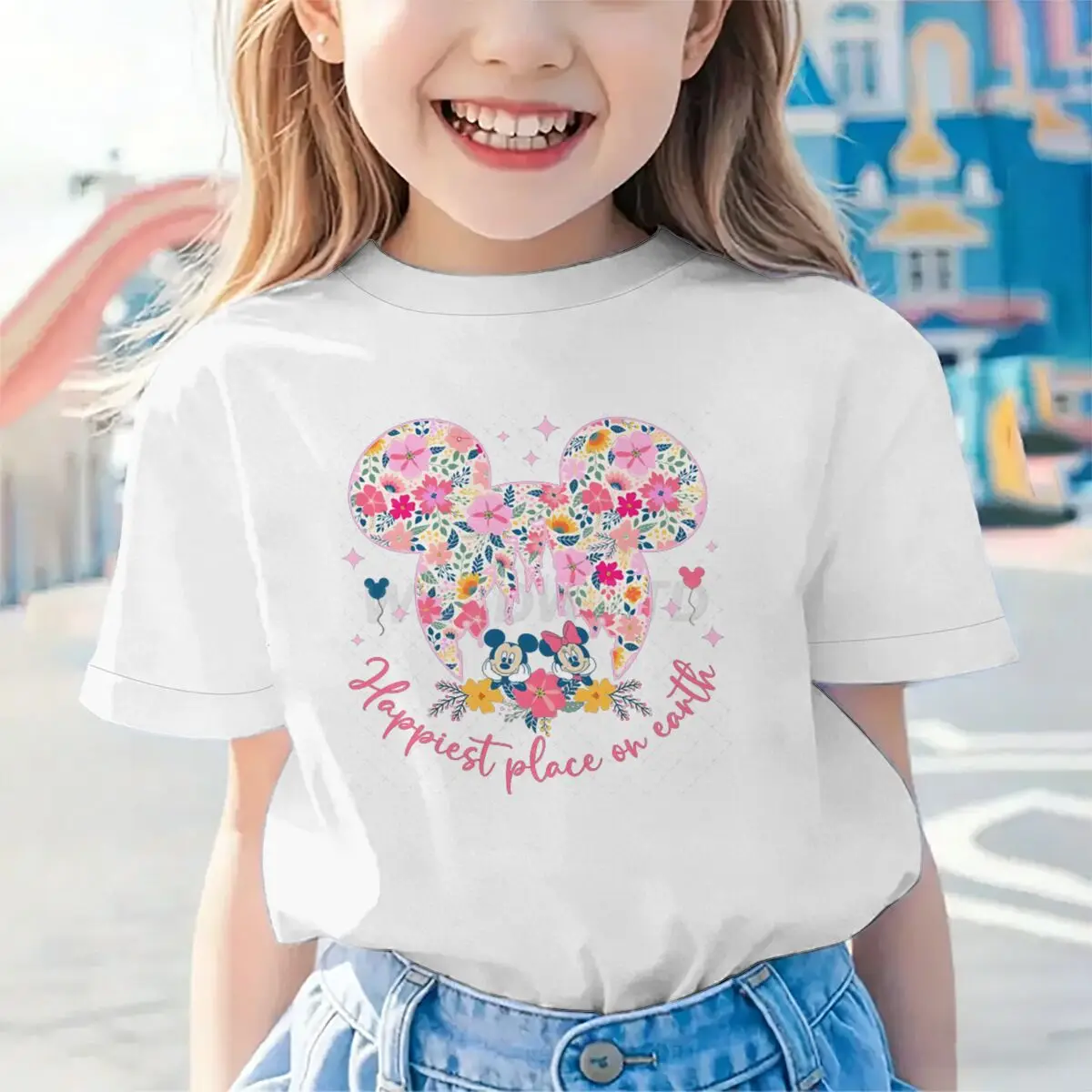 Girls Happiest Place on Earth T-shirt Mickey Minnie Mouse Print Casual Daily Wear Tee Cartoon Soft Cotton Tee Baby Boy Clothes
Girls Happiest Place on Earth T-shirt Mickey Minnie Mouse Print Casual Daily Wear Tee Cartoon Soft Cotton Tee Baby Boy Clothes