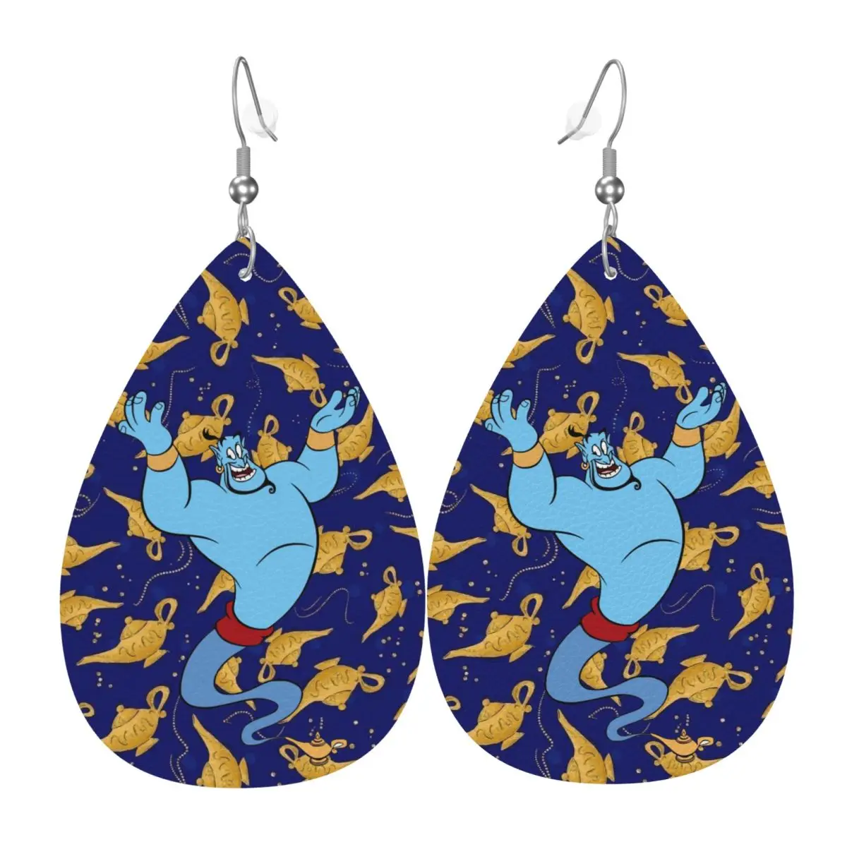 Custom Genie PVC Leather Earrings Dangle Earrings Jewelry For Women Aladdin For Wife Mother Gift
Custom Genie PVC Leather Earrings Dangle Earrings Jewelry For Women Aladdin For Wife Mother Gift