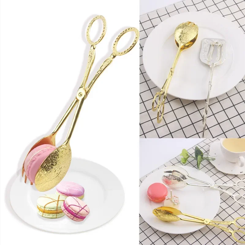 Retro European-Style Gold-Plated Zinc Alloy Cake Salad Dessert Baking BBQ Food Tongs Snack Clip Pastry Clamp
Retro European-Style Gold-Plated Zinc Alloy Cake Salad Dessert Baking BBQ Food Tongs Snack Clip Pastry Clamp