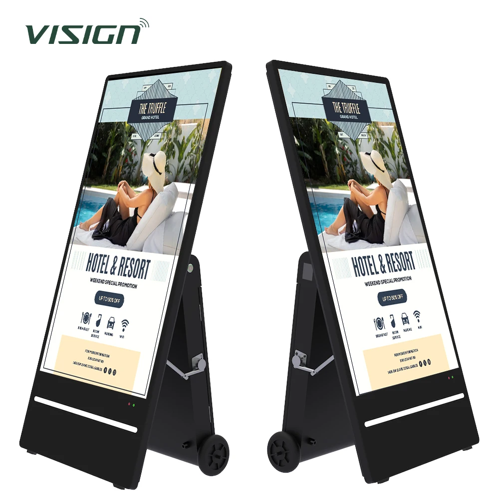 Wireless 43 Inch Outdoor Battery Powered Digital Signage WiFi 4G Portable Advertising Player LCD Screen Display Totem
Wireless 43 Inch Outdoor Battery Powered Digital Signage WiFi 4G Portable Advertising Player LCD Screen Display Totem