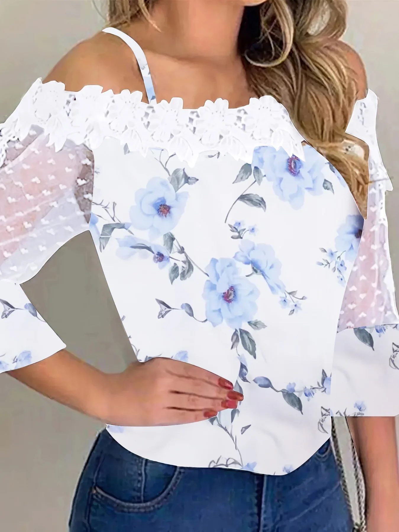 Vintage Embroidered Print Shirt Lace Blouses Shirts Sexy Club Female Mesh Patchwork Shirts Sexy Slash Neck Summer Fashon Tops
Vintage Embroidered Print Shirt Lace Blouses Shirts Sexy Club Female Mesh Patchwork Shirts Sexy Slash Neck Summer Fashon Tops