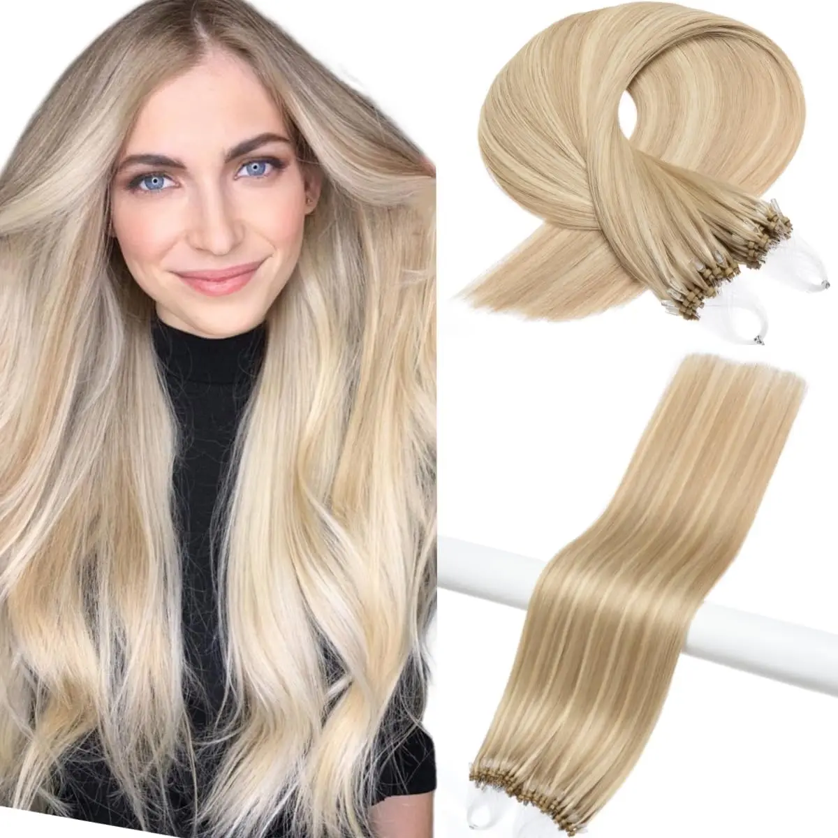 Kun Na 1g/S 50pcs Straight Micro Bead Hair Extensions Non-Remy Micro Loop Human Hair Extensions Micro Ring Thin Tails
Kun Na 1g/S 50pcs Straight Micro Bead Hair Extensions Non-Remy Micro Loop Human Hair Extensions Micro Ring Thin Tails