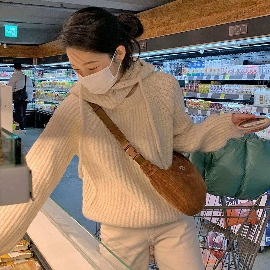 Korean Sle Thiened Soft round Ne Knitted Sweater Women's Loose Fit Long Sve Casual Knitwear Spring Autumn Season
Korean Sle Thiened Soft round Ne Knitted Sweater Women's Loose Fit Long Sve Casual Knitwear Spring Autumn Season