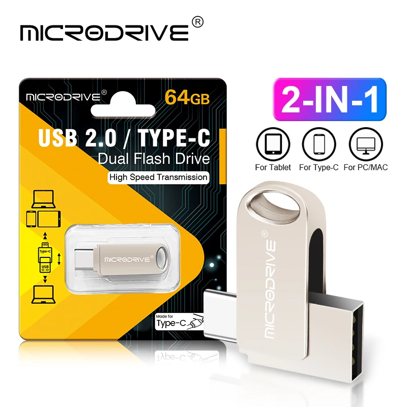 TYPE C USB Flash Drive 2 IN 1 USB Stick 128GB Pen Drive 64GB 32GB 16GB Waterproof Pendrive Memory Disk
TYPE C USB Flash Drive 2 IN 1 USB Stick 128GB Pen Drive 64GB 32GB 16GB Waterproof Pendrive Memory Disk