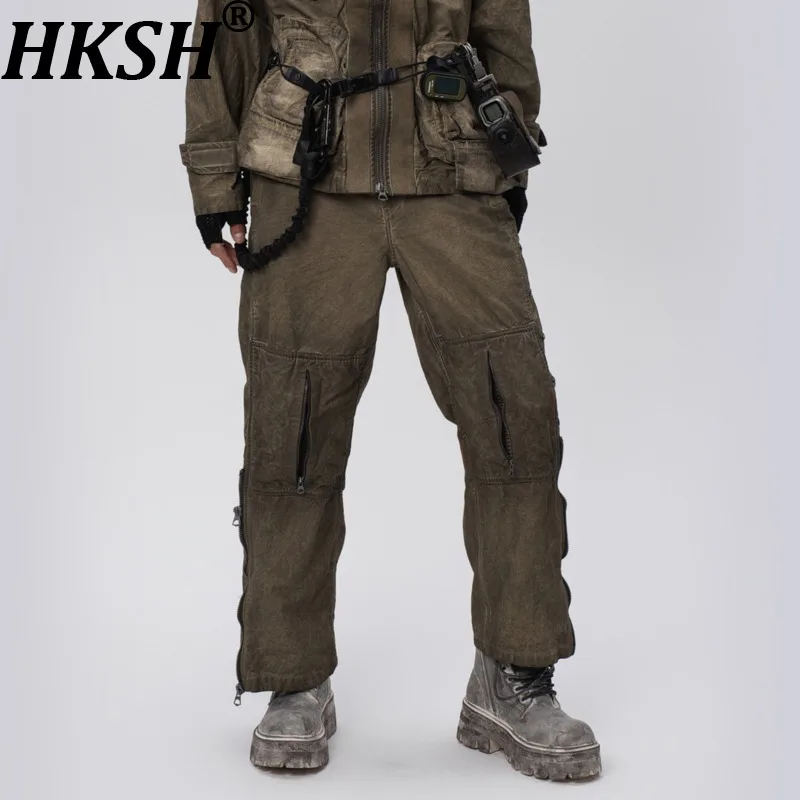 HKSH Function Waste Land Dirty Dyed Vintage Mesh Knee Straight Pocket Cargo Pants Loose Outdoor Casual Long Sleeve Ins HK17144
HKSH Function Waste Land Dirty Dyed Vintage Mesh Knee Straight Pocket Cargo Pants Loose Outdoor Casual Long Sleeve Ins HK17144