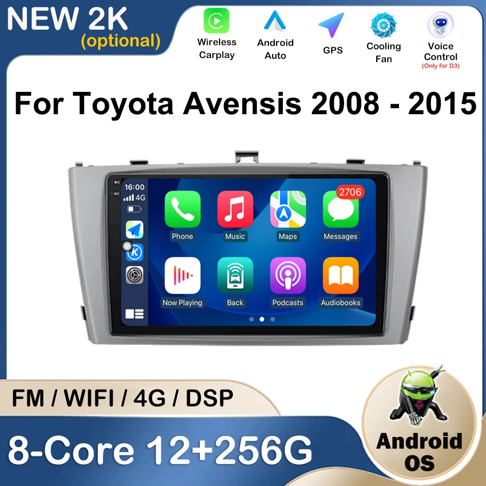 GPS Navigation For Toyota Avensis 2008 - 2015 Multimedia Player Car Radio DSP Stereo Head Unit QLED IPS Touch Screen WIFI 2.5 D
GPS Navigation For Toyota Avensis 2008 - 2015 Multimedia Player Car Radio DSP Stereo Head Unit QLED IPS Touch Screen WIFI 2.5 D