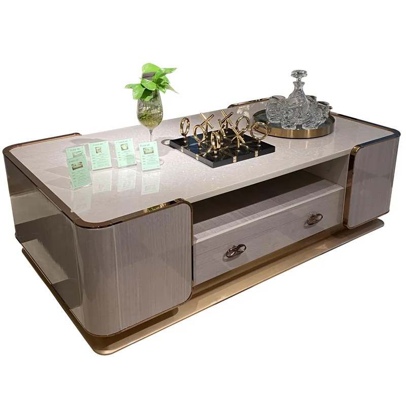 Italian light luxury coffee table villa living room luxury post-modern long coffee table furniture
Italian light luxury coffee table villa living room luxury post-modern long coffee table furniture