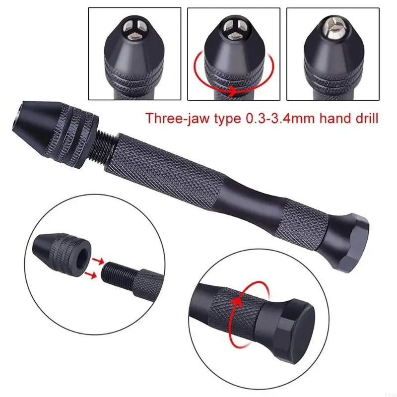 L21E 1 Set Manual Craft Mini Drill for Sharp HSS Micro Mini Twist Drill Bits Epoxy Steel Pin Vise Hand Drill with 10 Drill Bi
L21E 1 Set Manual Craft Mini Drill for Sharp HSS Micro Mini Twist Drill Bits Epoxy Steel Pin Vise Hand Drill with 10 Drill Bi