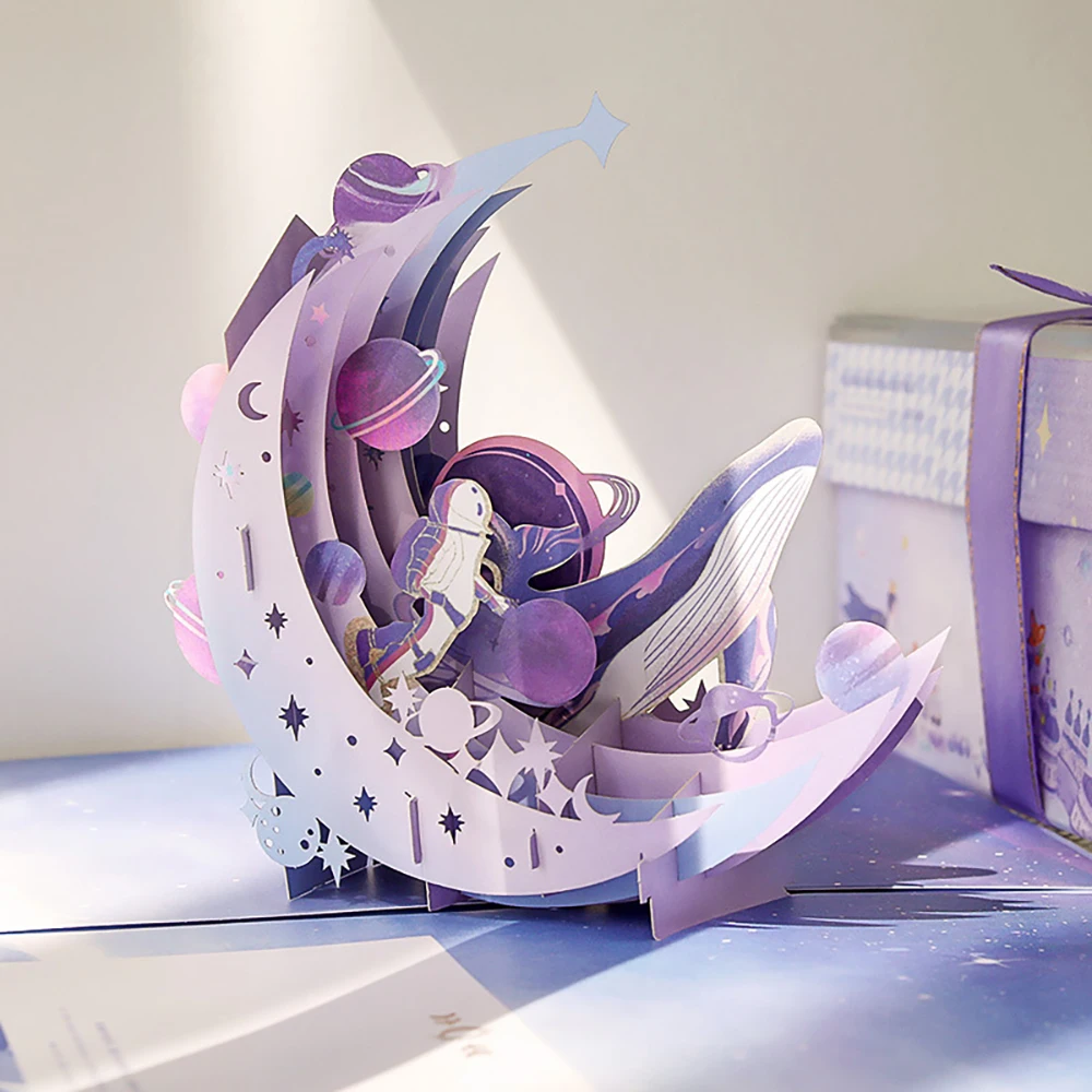 1 piece of 3D 3D 3D greeting card folding DIY birthday gift creative gratitude Star River Japan Korea card beautiful card
1 piece of 3D 3D 3D greeting card folding DIY birthday gift creative gratitude Star River Japan Korea card beautiful card