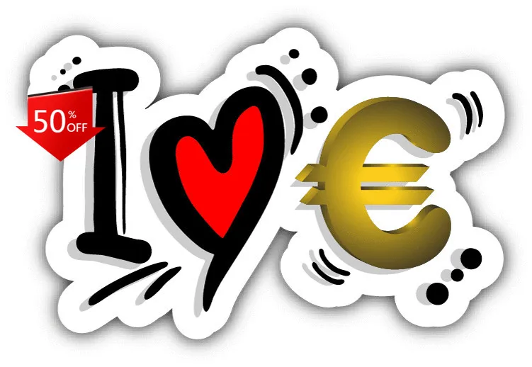 I Love Euro Slogan Cute Car Laptop Window Bumper Waterproof Vinyl Decal Accessory Funny Cute Unique Aesthetic Cute Vintage
I Love Euro Slogan Cute Car Laptop Window Bumper Waterproof Vinyl Decal Accessory Funny Cute Unique Aesthetic Cute Vintage