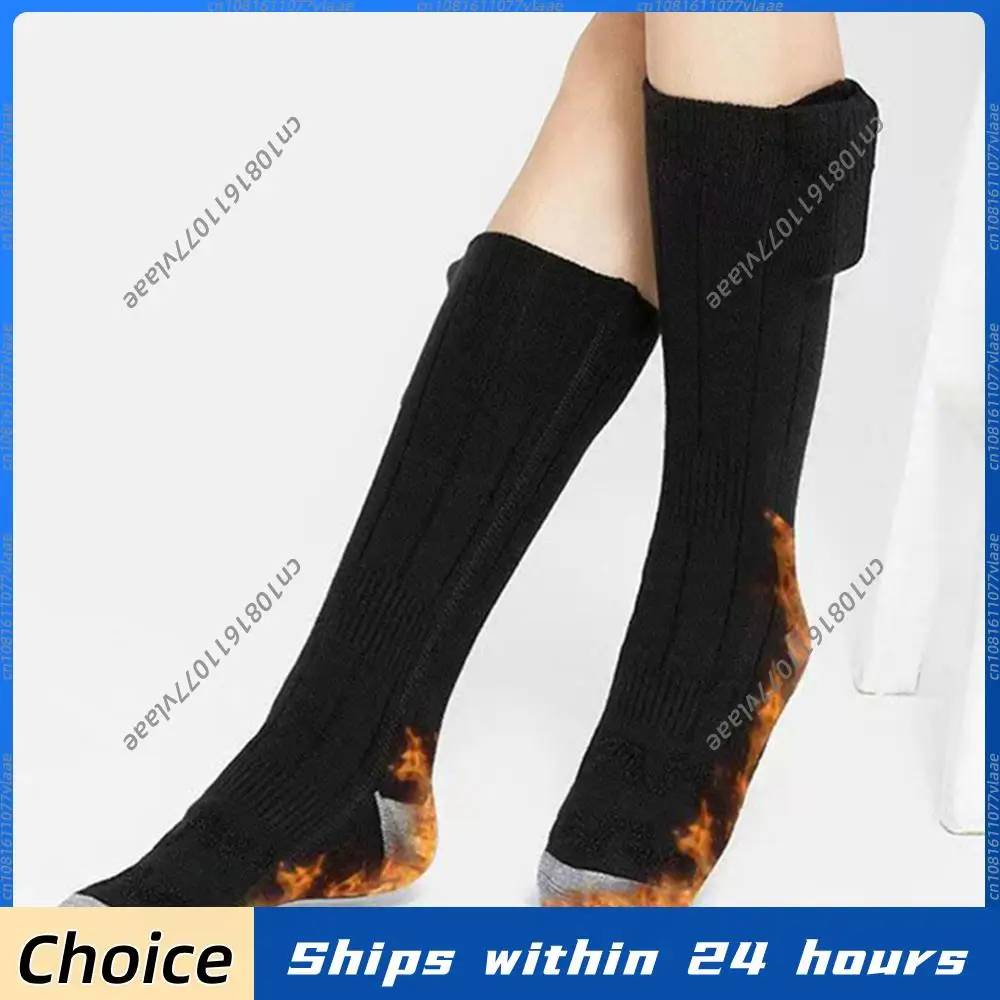 Cotton Knee-High Electric Heating Socks 3-Level Temp Washable Fast Heating Winter Warm Socks for Skiing/Walking (Without battery
Cotton Knee-High Electric Heating Socks 3-Level Temp Washable Fast Heating Winter Warm Socks for Skiing/Walking (Without battery
