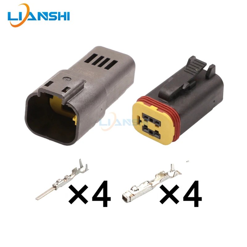 4 Pin 2356631-1/2356607-1 Male Waterproof Connector Plug for Car Truck Automotive Engine Compartment Wiring Harness
4 Pin 2356631-1/2356607-1 Male Waterproof Connector Plug for Car Truck Automotive Engine Compartment Wiring Harness
