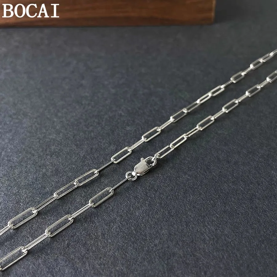 BOCAI New S925 Sterling Silver Vintage Fashion Cross Chain Necklace Selected Gifts For Men And Women
BOCAI New S925 Sterling Silver Vintage Fashion Cross Chain Necklace Selected Gifts For Men And Women