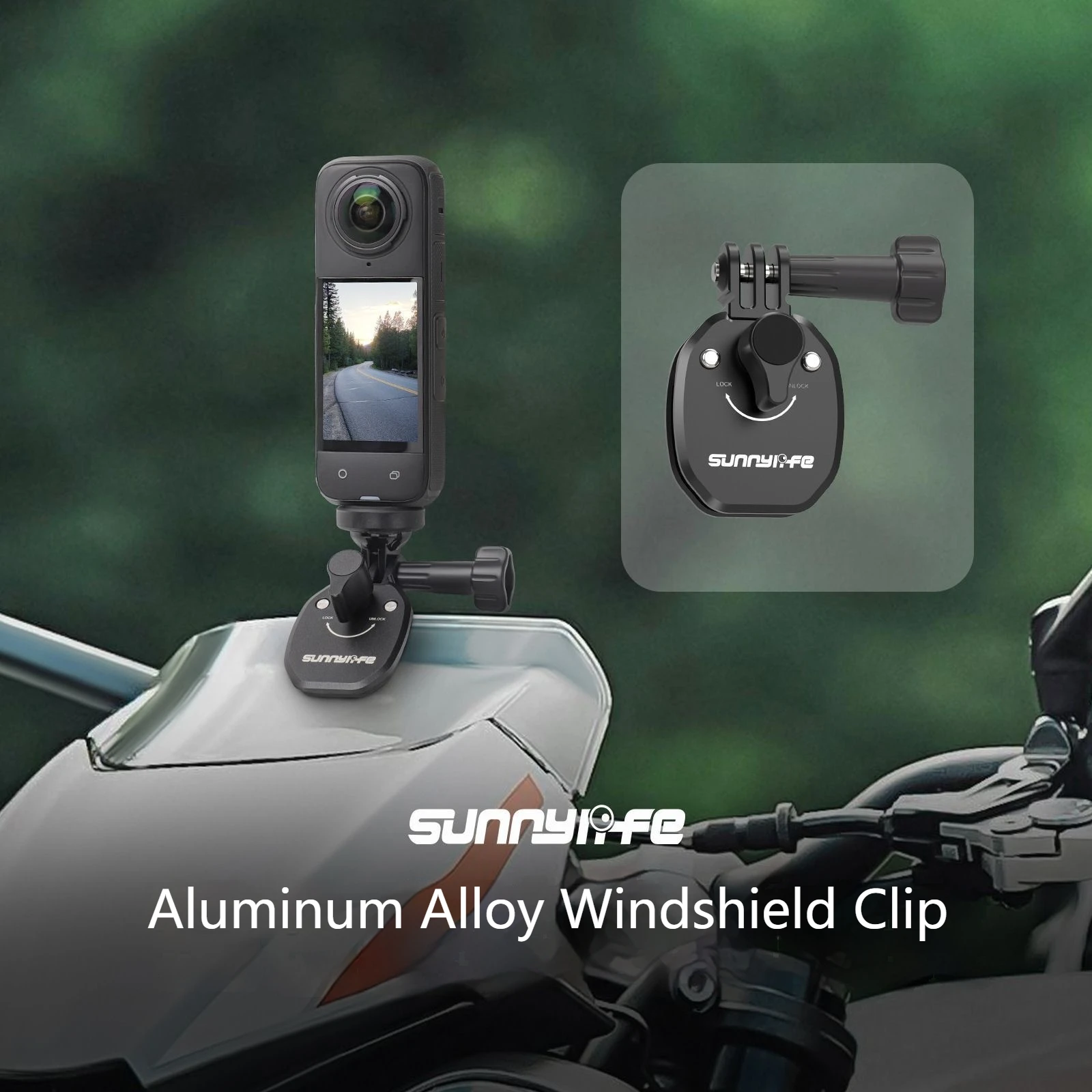 Clamp Clip Sunnylife Motorcycle Windshield Mount for insta360 X5 X4 X3 GO3S/ACE PRO2/Gopro Hero /DJI Action 5 Pro 4 3 2/Pocket 3
Clamp Clip Sunnylife Motorcycle Windshield Mount for insta360 X5 X4 X3 GO3S/ACE PRO2/Gopro Hero /DJI Action 5 Pro 4 3 2/Pocket 3