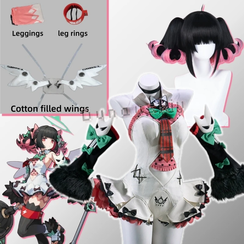 ZZZ Zenless Zone Zero Nangong Yu Women Role Play Delusional Angel Cosplay Costume Wig Accessories Cotton Filled Wings Halloween
ZZZ Zenless Zone Zero Nangong Yu Women Role Play Delusional Angel Cosplay Costume Wig Accessories Cotton Filled Wings Halloween