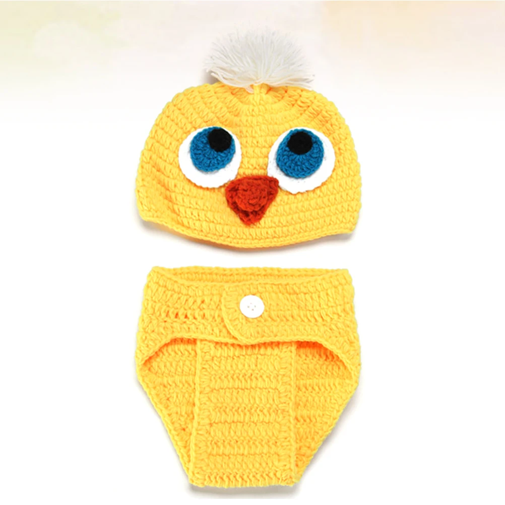 Adorable Yellow Chicken Knitted Photo Props Costume Crochet Clothing Comfortable Gift For Photography
Adorable Yellow Chicken Knitted Photo Props Costume Crochet Clothing Comfortable Gift For Photography