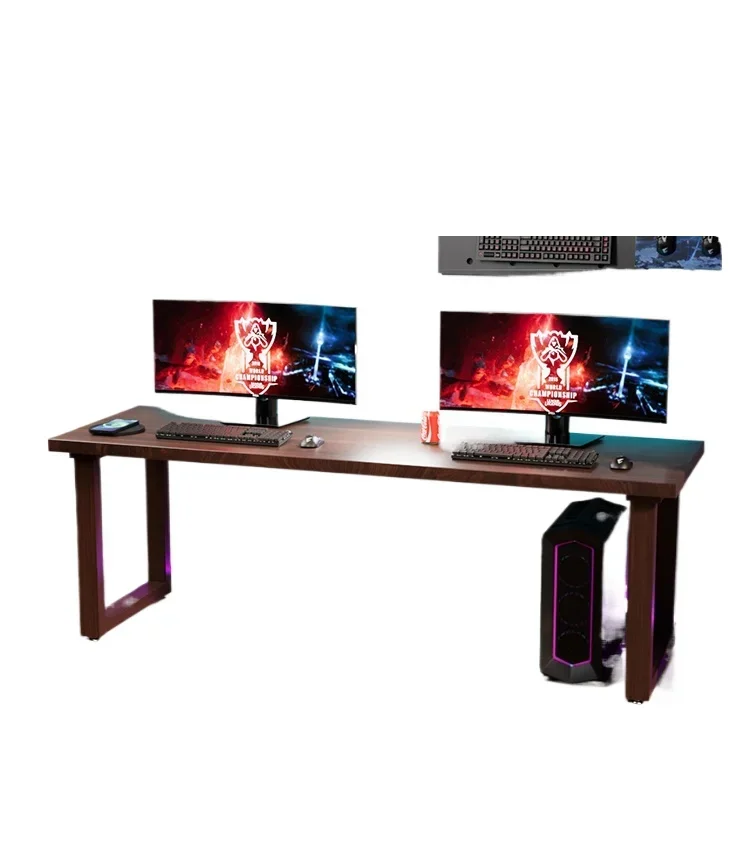 Solid wood leg computer desk desktop household log desk double e-sports table bedroom
Solid wood leg computer desk desktop household log desk double e-sports table bedroom
